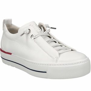 Paul Green Faye White Leather Casual and Fashion Sneaker